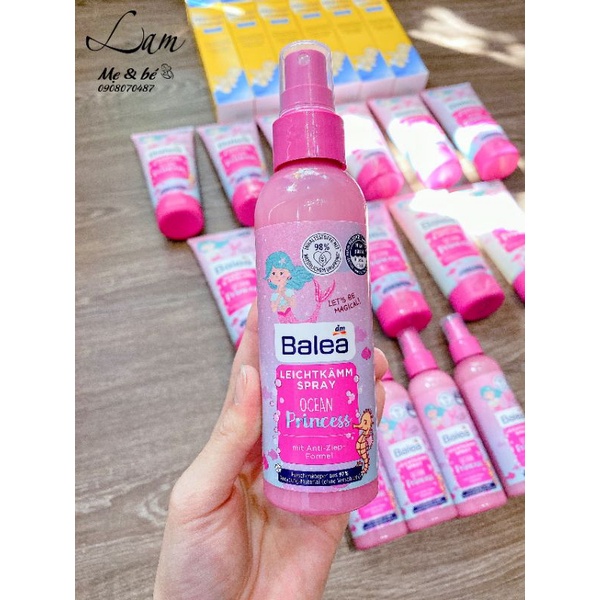 Bộ dưỡng tóc và son môi cho bé Balea -ShopLam