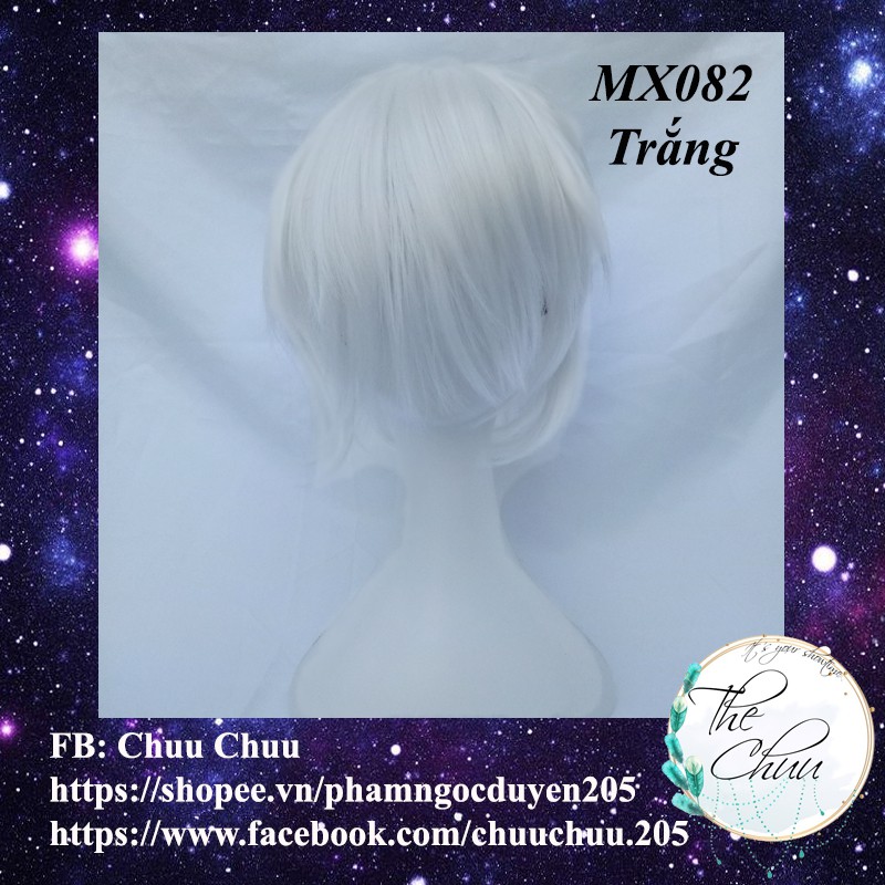 Tóc giả hóa trang nam 30cm wig cosplay