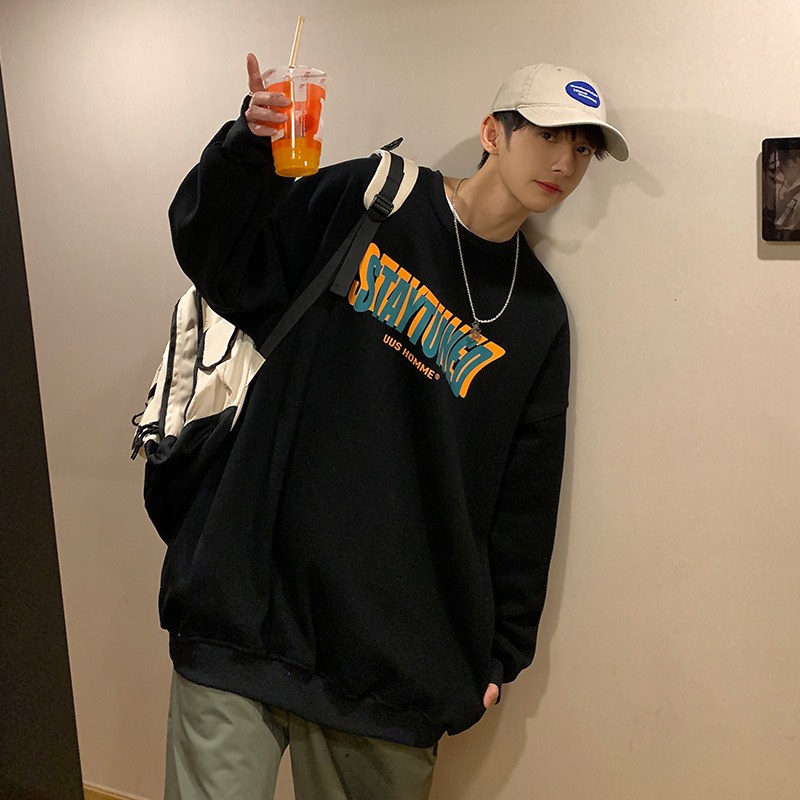 Áo sweater- TINOWEAR , áo nỉ in hình họa tiết chữ ngang ngực form rộng unisex | BigBuy360 - bigbuy360.vn