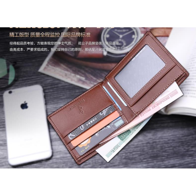 Bóp Ví Nam Chính Hãng Hàng Nhập Khẩu Playboy Cao Cấp_Ví Da Nam Da Bò Bền Đẹp Thiết Kế Sang Trọng Lịch Lãm