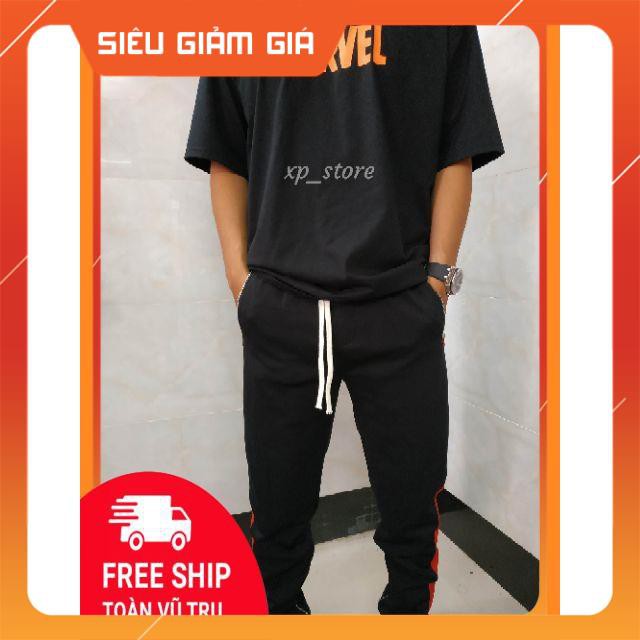 [Ảnh thật] Track pants - Quần thể thao 1 sọc zip Unisex