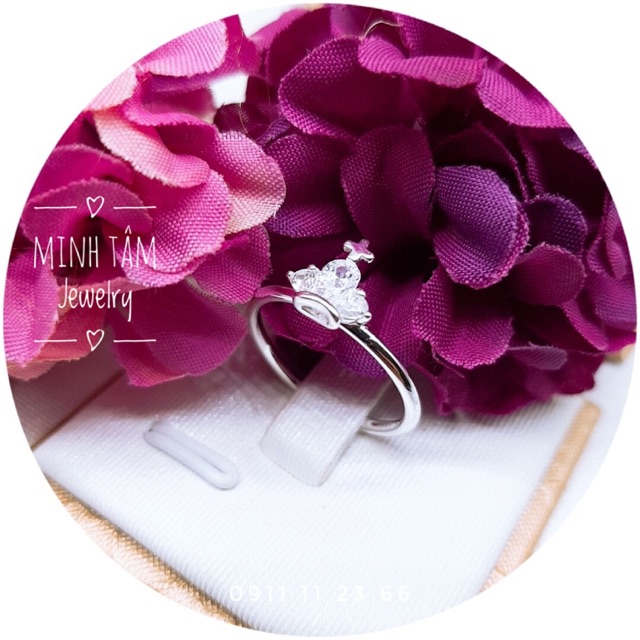 Nhẫn nữ bạc Ý vương miện NBY-0007-Minh Tâm Jewelry