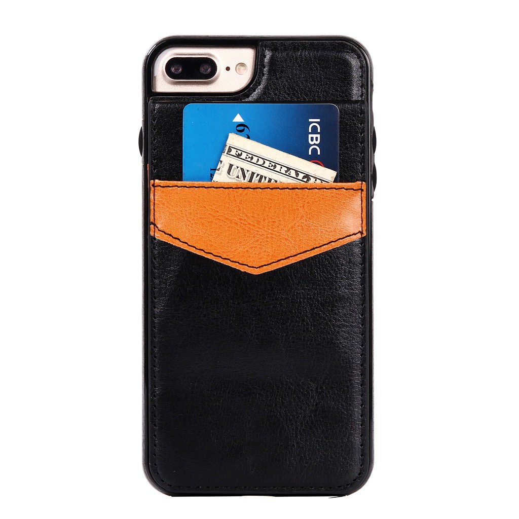 Ốp lưng da PU TPU có ngăn đựng thẻ thời trang cho iPhone 5 5S SE 6 6S 7 | BigBuy360 - bigbuy360.vn