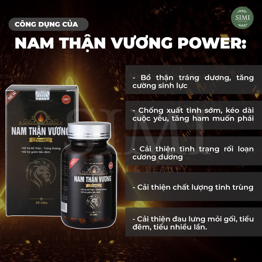 Viên uống tăng cường sinh lý nam giới Nam Thận Vương POWER chống xuất tinh sớm kéo dài thời gian quan hệ bổ thận