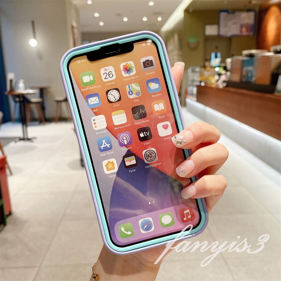 Ốp Điện Thoại Silicone Dẻo In Hình Quái Vật Nhỏ 3 Trong 1 Cho For iPhone 13 12 11 Pro Max X XR Xs Max 7 8 Plus SE 2020
