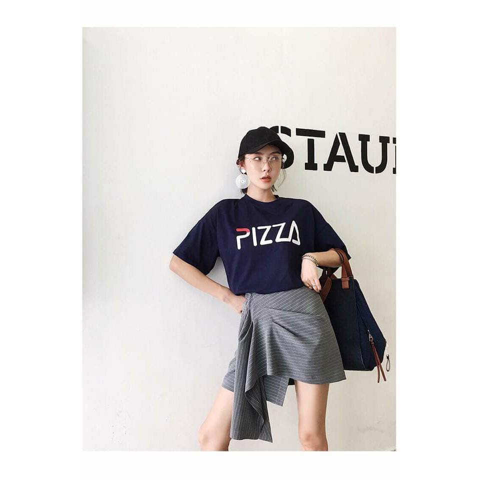 Áo phông rộng PIZZA hot hit 2018