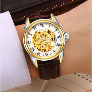ĐỒNG HỒ NAM BOSCK AUTOMATIC - DÂY DA NÂU