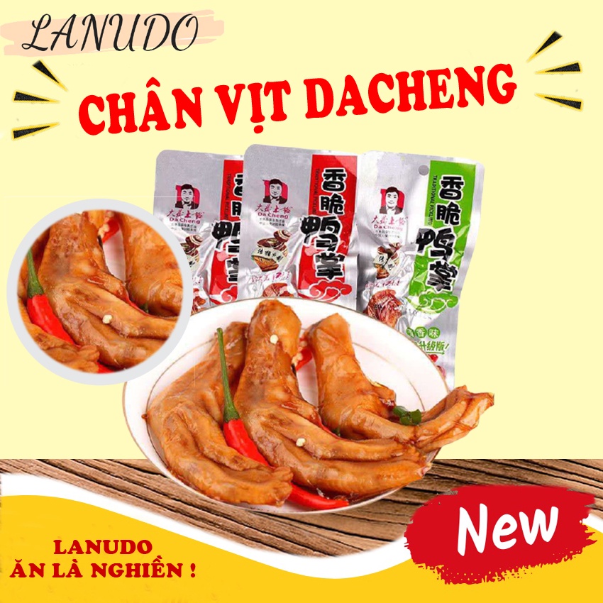 Chân vịt cay trung quốc dacheng combo 10 gói  loại 31.8gam siêu ngon-Ăn vặt siêu hót cho bạn trẻ