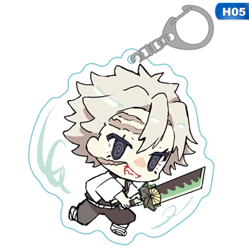 Móc khóa acrylic hình nhân vật hoạt hình Demon Slayer: Kimetsu no Yaiba