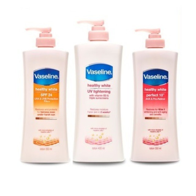 Sữa dưỡng thể trắng da Vaseline 400ML &amp; 200ml