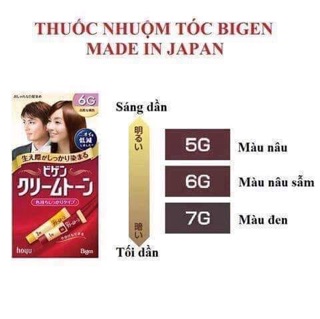 Thuốc nhuộm tóc phủ bạc Bigen.