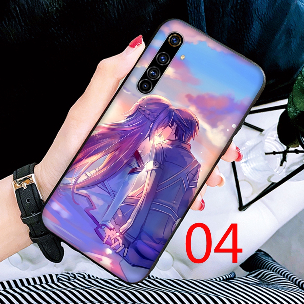 Ốp điện thoại silicon họa tiết Sword Art Online cho Realme 2 3 5 5I 5S 6 C2 C3 Pro