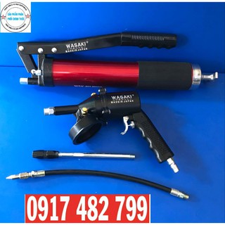 SÚNG BƠM MỠ BÒ WASAKI HAI CHỨC NĂNG HƠI VÀ CƠ DUNG TÍCH 600cc