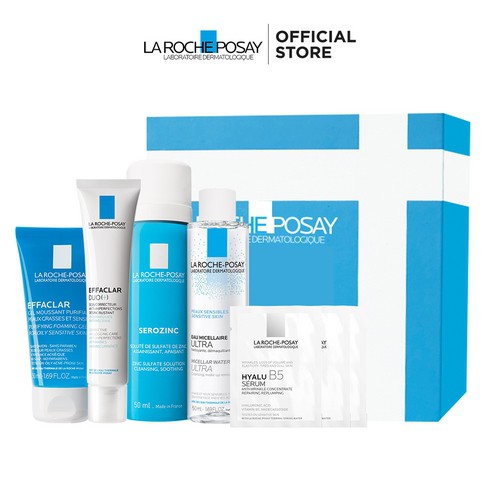 Bộ Sản Phẩm Chăm Sóc Da Toàn Diện Giúp Giảm Mụn Sưng Viêm Sau 12h La Roche-Posay | BigBuy360 - bigbuy360.vn