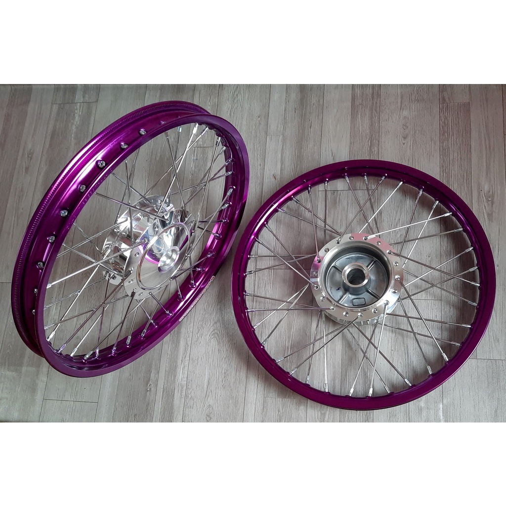 Bánh căm Crom niềng nhôm 1.4 dành cho Dream và Wave thắng đùm