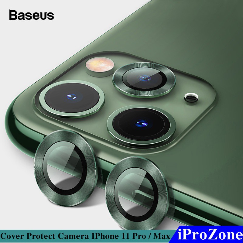 Bộ 3 khung kính bảo vệ camera IPhone 11 / 11 Pro Max / 11 Pro chính hãng Baseus
