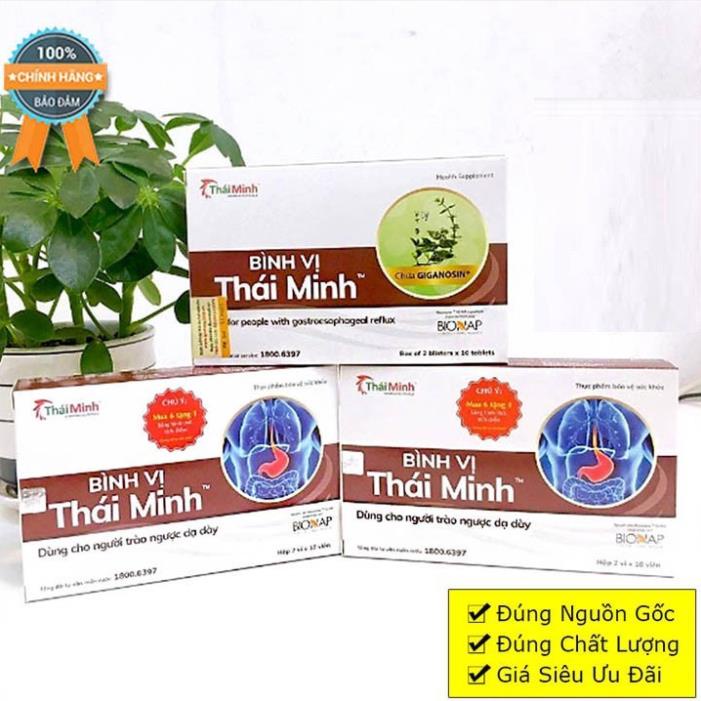 BÌNH VỊ THÁI MINH – Hỗ trợ giảm đau dạ dày, trào ngược và viêm loét dạ dày (hộp 20 viên)