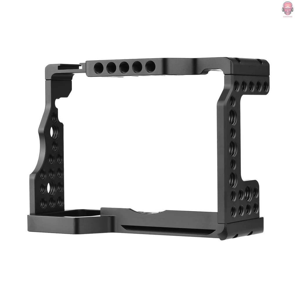 Lồng máy ảnh bằng hợp kim nhôm thay thế cho máy ảnh không gương lật Sony A7M3 A7R3 A9 với giá đỡ lỗ vít 1/4 3/8 inch