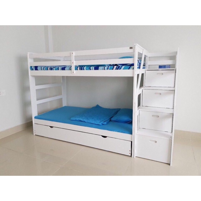 Giường tầng cầu thang hộp