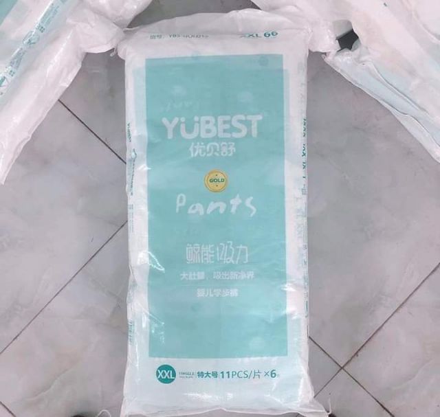 Bỉm dán/quần Yubest Gold size S90/ M84/L78/XL72- M84/ L78/XL72/ XXL66