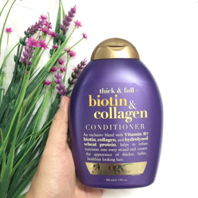 ❤️ [Date 2023] Bộ Dầu gội xả mọc tóc giảm rụng OGX Biotin Collagen 385ml Mỹ, chuẩn xịn USA