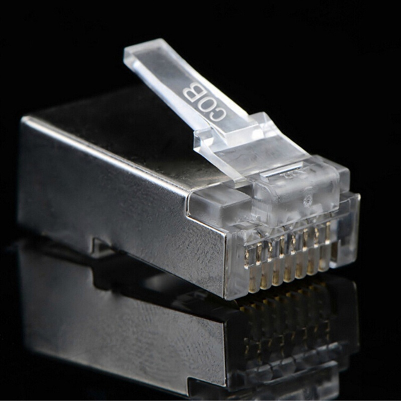 Set 10 Đầu Nối Dây Cáp Mạng Ftp 8p8c Rj 45 Rj45