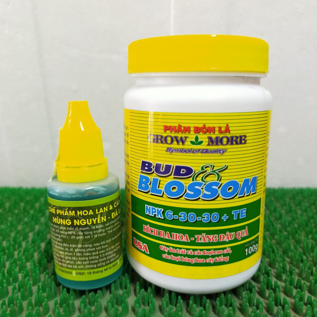 Phân bón kích hoa  : chế phẩm Hùng Nguyễn – Đà Lạt & NPK 6-30-30