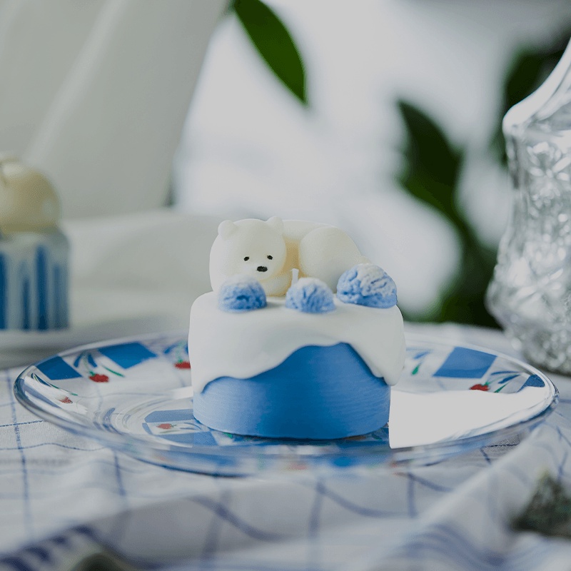 [SLEEPING BEAR] BÁNH NẾN THƠM GẤU NGỦ ĐÔNG QUÀ TẶNG GIÁNG SINH/SINH NHẬT