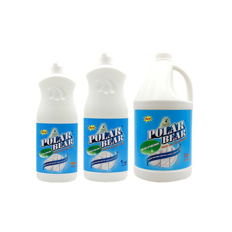 NƯỚC RỬA CHÉN POLAR BEAR HƯƠNG TỰ NHIÊN CAN 3,6KG