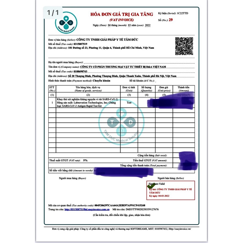 Bộ Kit Test Nhanh Covid-19 Labnovation được Bộ Y Tế Cấp Phép ship Hỏa Tốc