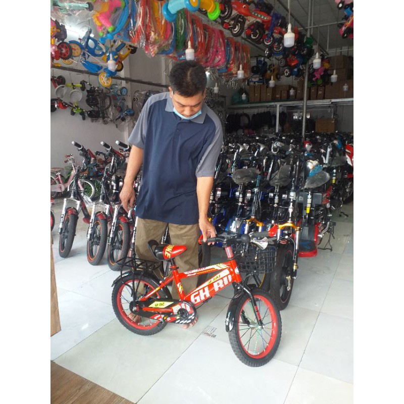 Xe đạp trẻ em 16in bé trai GHbike Nhập Khẩu