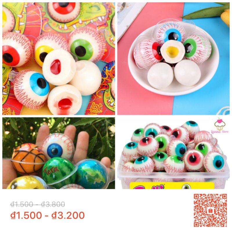 kẹo mắt có nhân
