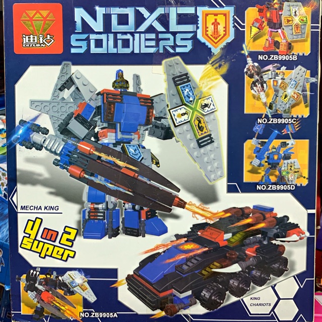 Đồ Chơi Lắp Ráp Xếp Hình Nexo Robot Chiến Đấu ZB9905-304 mảnh
