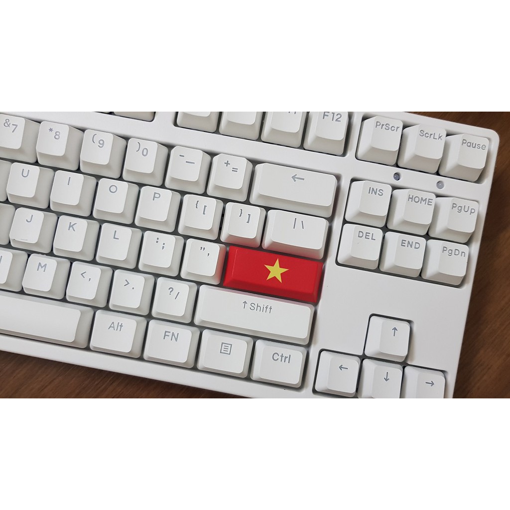 [XẢ KHO]Keycap Esc + Enter + Spacebar cờ Việt Nam và cờ Đảng, chất liệu thick PBT in dye sub 5 mặt,cherry profile