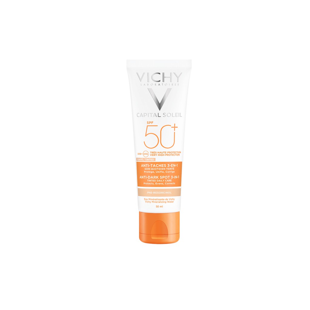 Kem Chống Nắng Không Gây Nhờn Rít Không Màu SPF50 Vichy Capital Soleil 50ml [ Hàng Chính Hãng ]