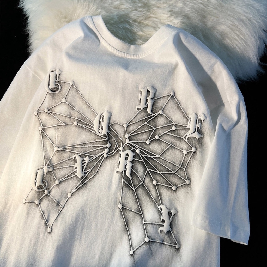 Áo Thun HIIXIIVI T-Shirt Tay Ngắn Cổ Tròn In Hình Hoàng Hôn Thời Trang Mùa Hè Phong Cách Hàn Quốc Dành Cho Nữ 2022