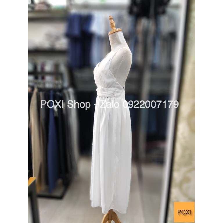 [ẢNH THẬT] Đầm Maxi Trắng Cách Điệu Eo Lạ Mắt | BigBuy360 - bigbuy360.vn