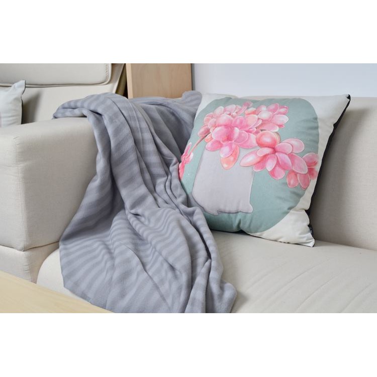 Mền Nỉ Văn Phòng Vitmossa IKEA Chính Hãng 120x160cm - Chăn nỉ du lịch Ikea