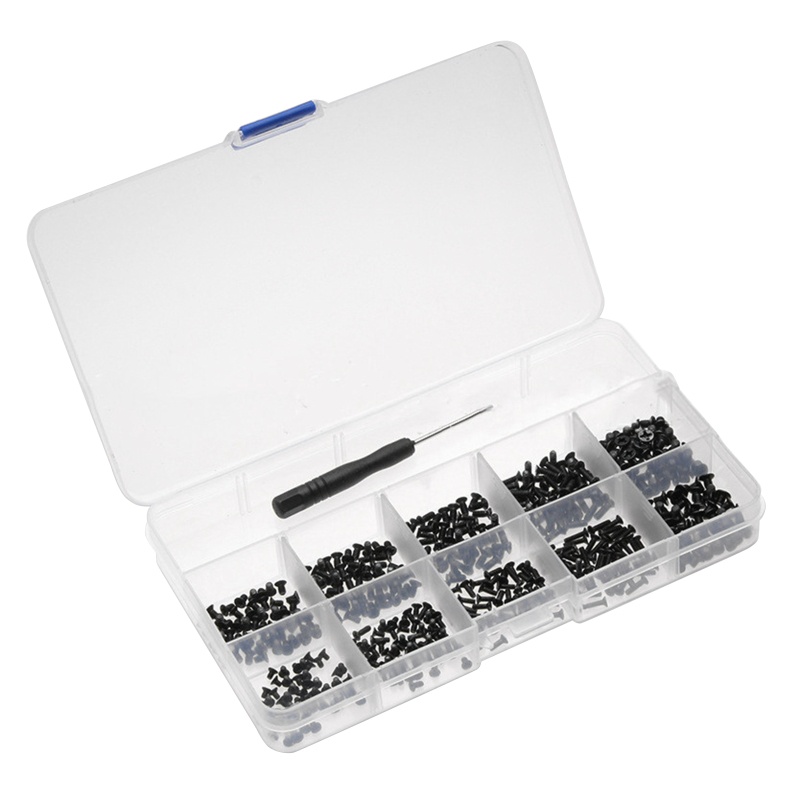 Bộ 500 Ốc Vít M2 M2.5 M3 KM Màu Đen Chuyên Dụng