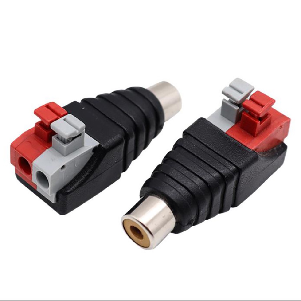 Đầu nối dây cáp âm thanh JETTING RCA A/V đầu cắm sang lỗ cắm dạng nhấn tiện dụng