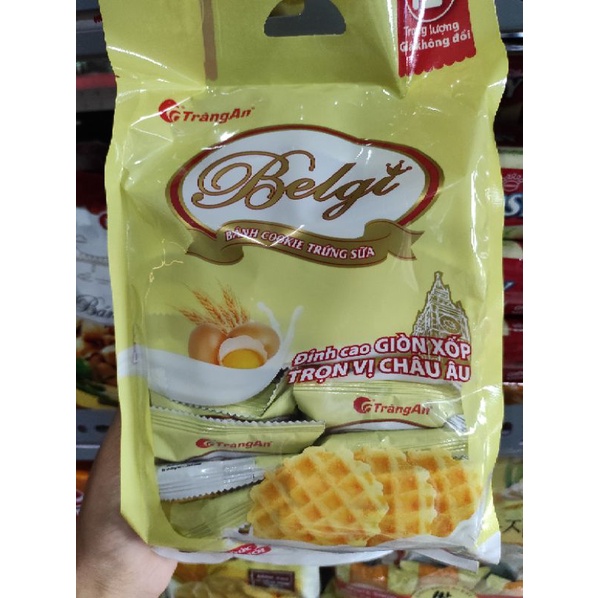 Bánh cookie Trứng sữa Belgi Tràng An gói 250g (18 gói nhỏ)