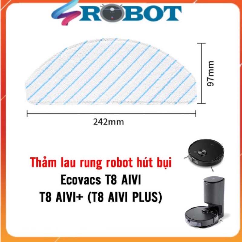 Combo 10 KHĂN LAU RUNG ECOVACS T8 AIVI T8 POWER