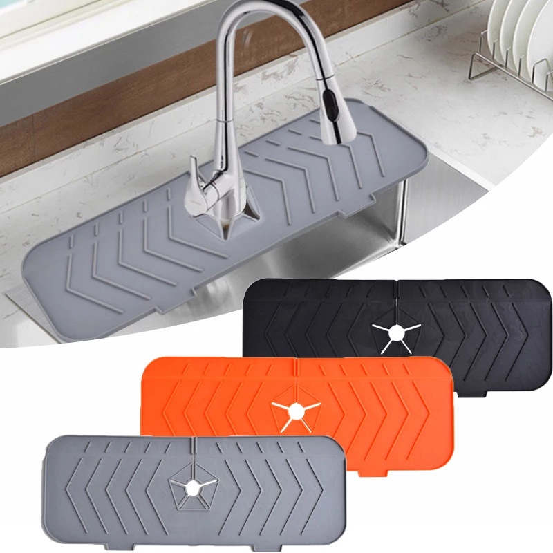 Thảm Silicone Lót Bồn Rửa Chén Thấm Hút Nước Nhanh Khô Tiện Dụng