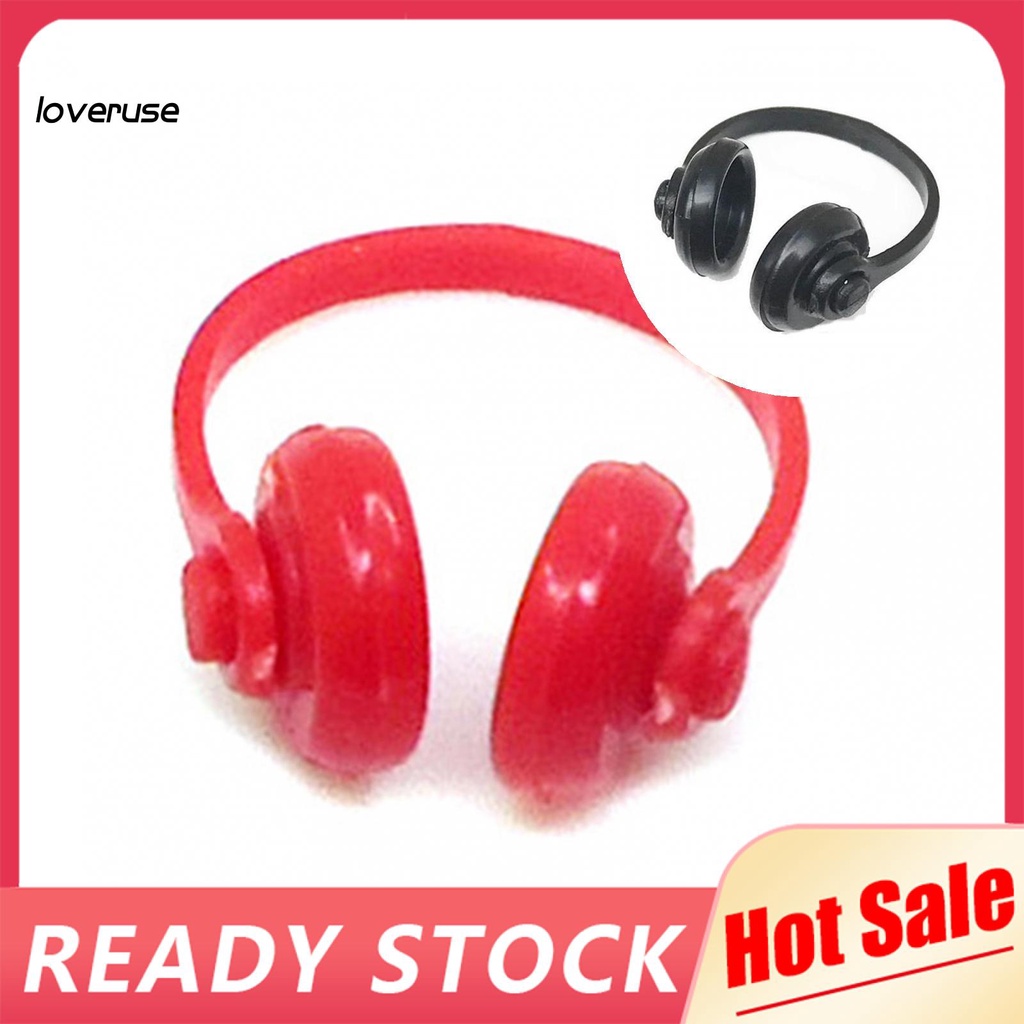 Mô Hình Tai Nghe Chụp Tai Mini Dễ Thương Cho Nhà Búp Bê 1 / 12