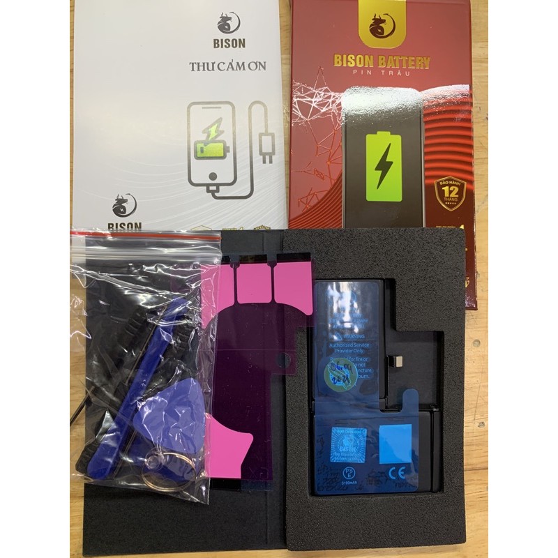 Pin iPhones X dung lượng cao 3100mAh BISON chính hãng