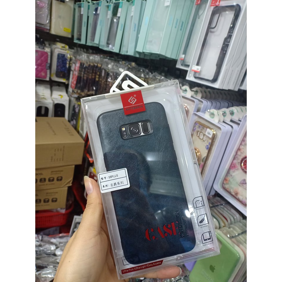 Ốp lưng da KTS cho Samsung Galaxy S8 Plus