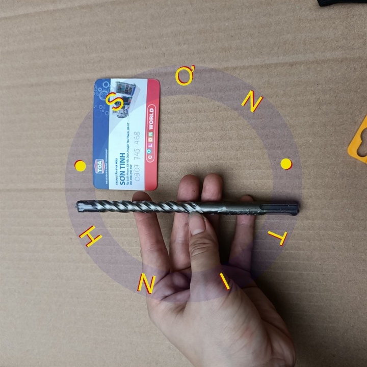 74826 mũi khoan bê tông 4 cạnh gài 10 x 110 mm tolsen