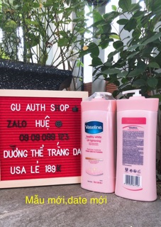 Dưỡng thể trắng da Vaseline Healthy White Lightening 725ml
