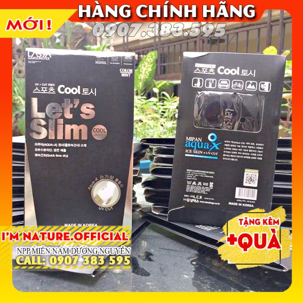 Găng Tay Chống Nắng Xỏ Ngón Let's Slim / Aqua-X (Đủ Màu)