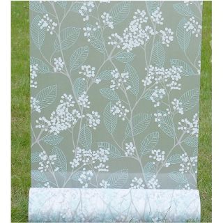 Giấy dán kính mờ hinh hoa lá xanh khổ rộng 90 cm độ dài theo số lượng×1m mã 9893